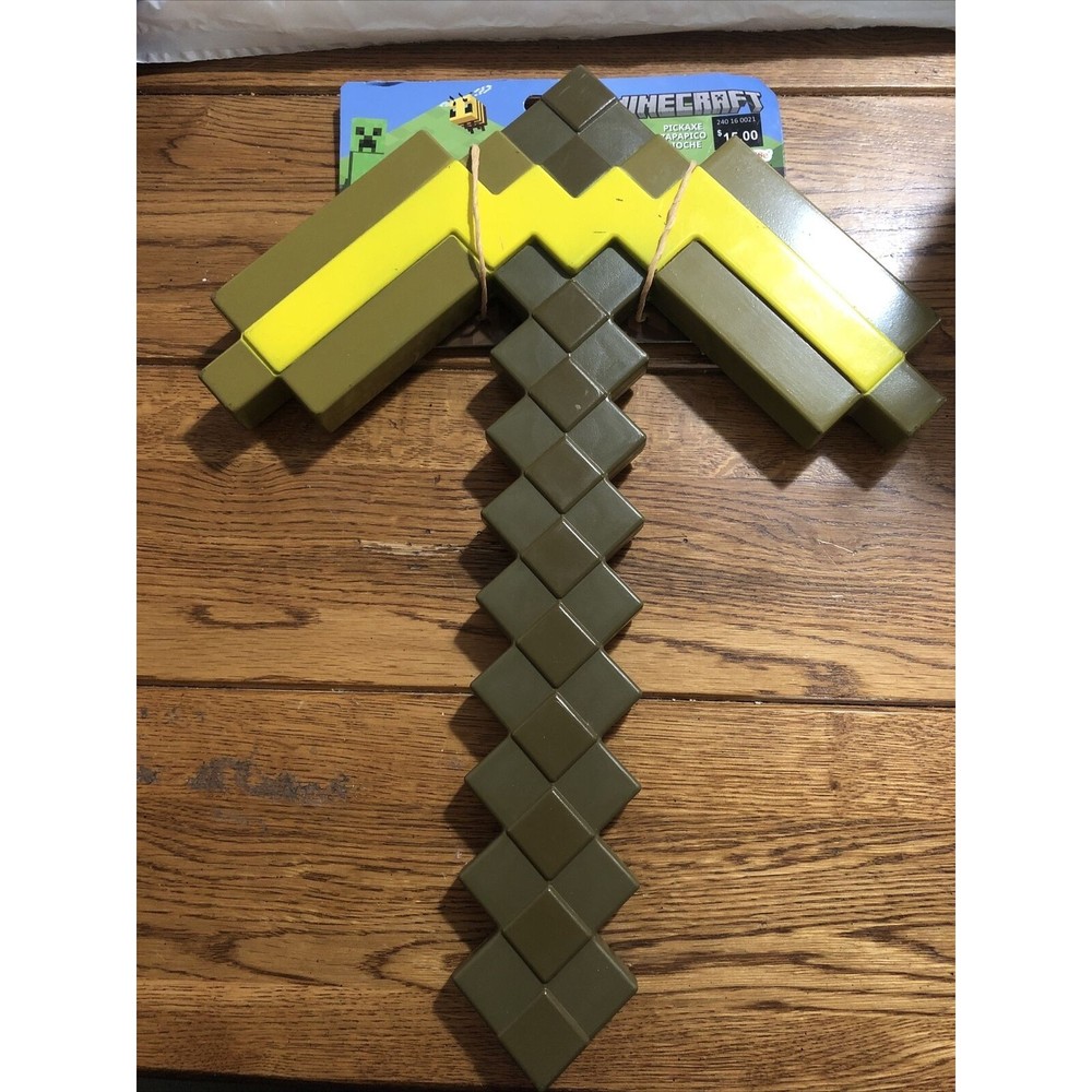 Minecraft Pickaxe Sword Action Figure Gaming Prop, Disguise -THIS IS A PROP